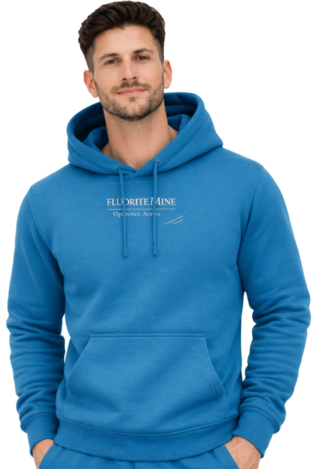 Opulence Active Fleece Hoodie – Ocean Blue (Unisex)