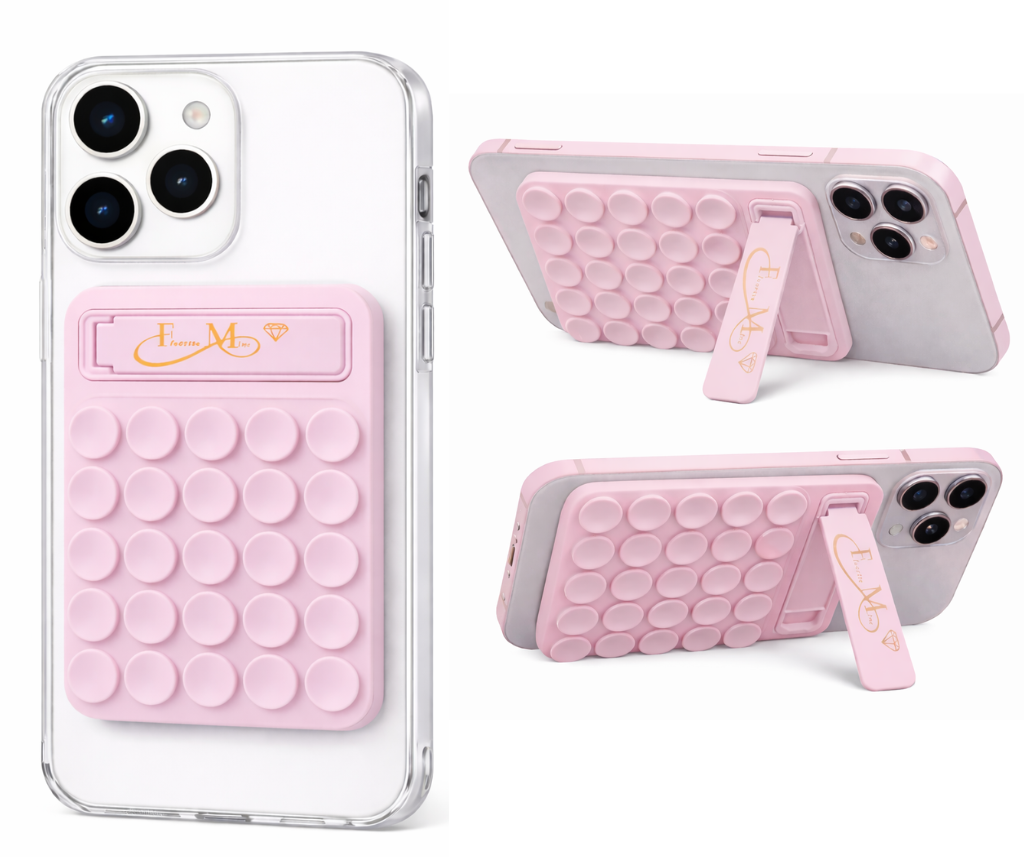 Fluorite Mine Silicone Phone Grip Holder with Stand