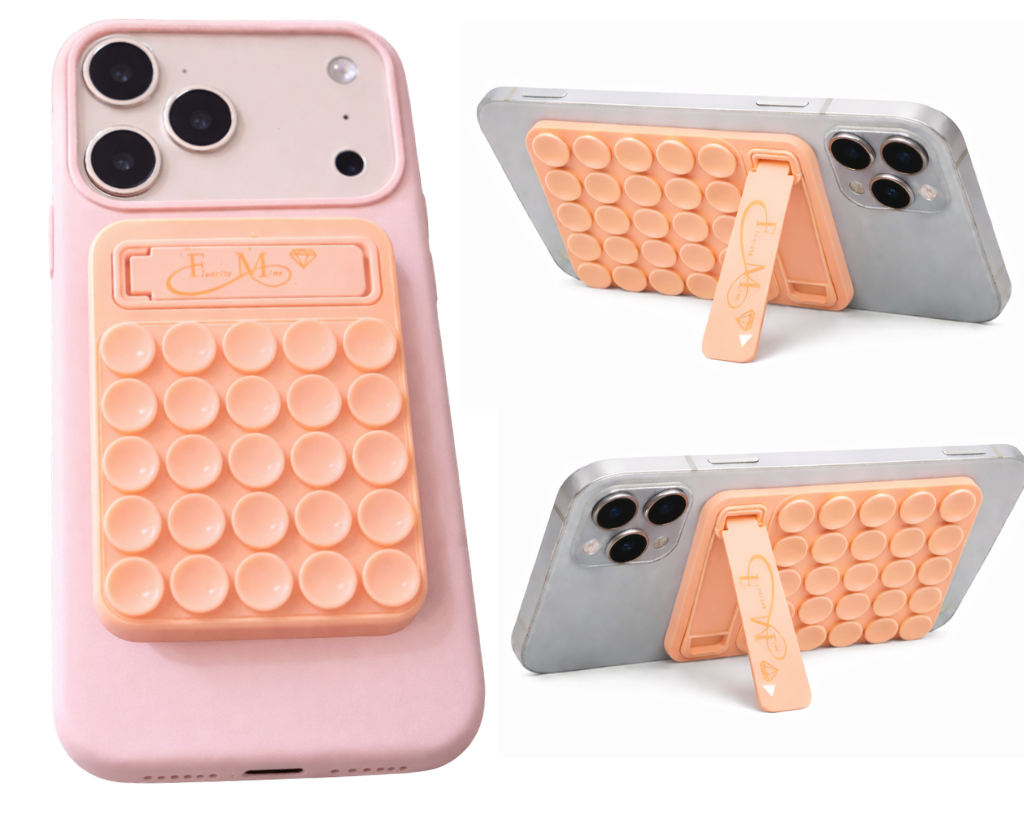 Fluorite Mine Silicone Phone Grip Holder with Stand