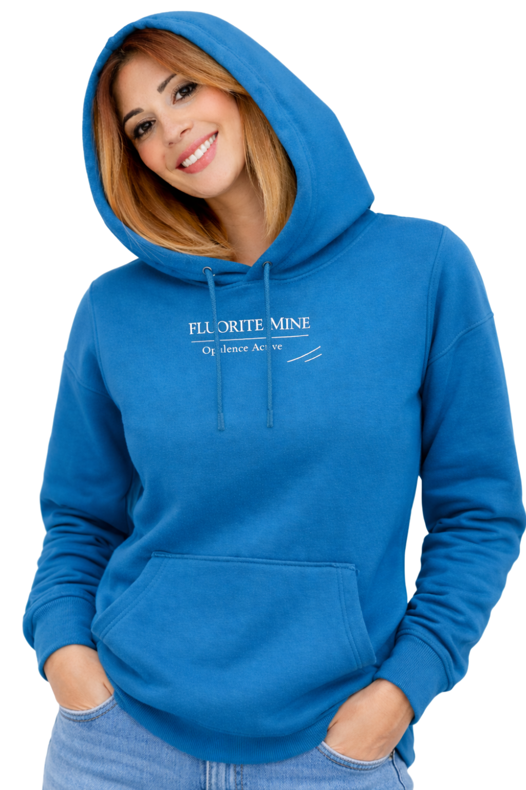 Opulence Active Fleece Hoodie – Ocean Blue (Unisex)