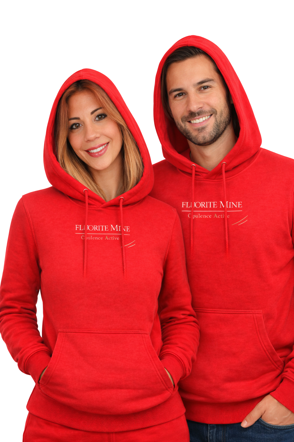 Opulence Active Fleece Hoodie – Red (Unisex)