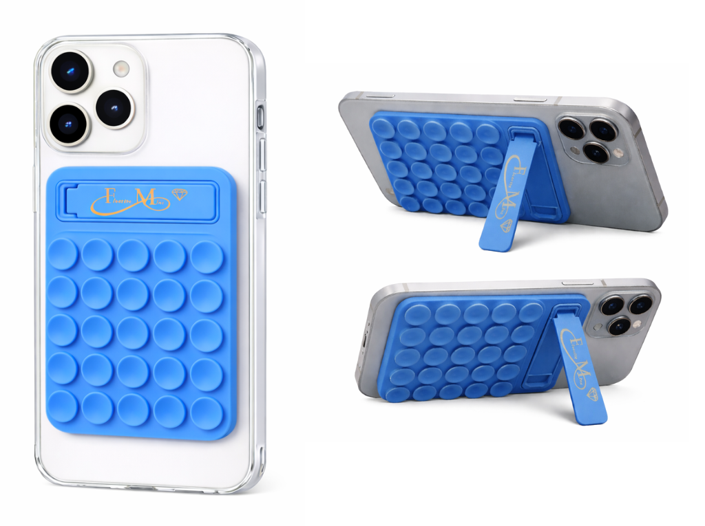 Fluorite Mine Silicone Phone Grip Holder with Stand