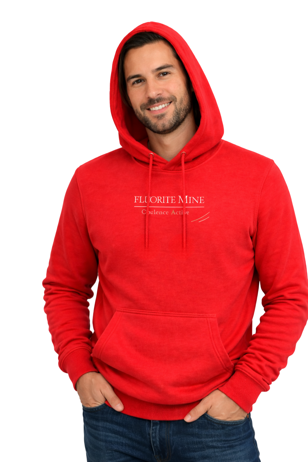 Opulence Active Fleece Hoodie – Red (Unisex)