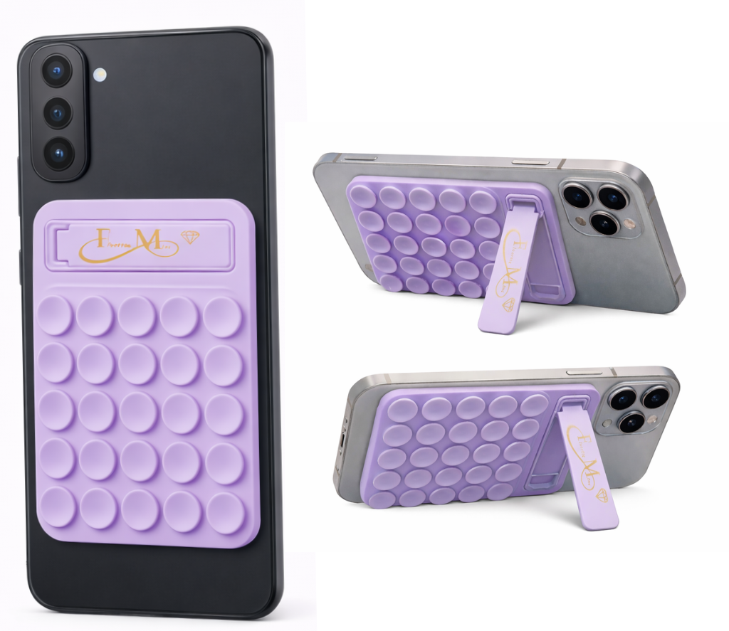 Fluorite Mine Silicone Phone Grip Holder with Stand