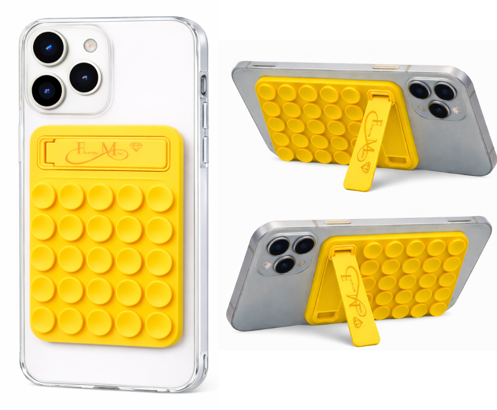 Fluorite Mine Silicone Phone Grip Holder with Stand