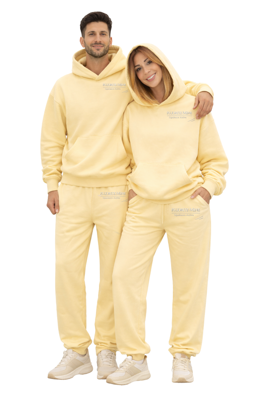 Opulence Active Sweatsuit – Buttermilk Yellow (Unisex)